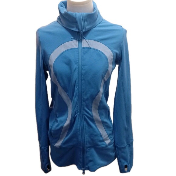 Lululemon define Blue Wee Stride Full Zip Women's Athletic Jacket Size 8 - Picture 3 of 10